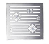 La cubierta de drenaje de acero inoxidable para jardines y entradas combina características de seguridad con una gestión eficaz del agua (300 x 300 x 20 x 2 mm)