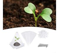 La cubierta de PVC para plantas ofrece defensa contra heladas y protección de animales, diseñada para plantas de jardín y vivero para mejorar la supervivencia en climas fríos (20 piezas)