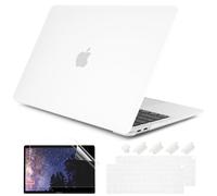La cubierta dura dura mate helada mate de Dongke para MacBook Air de 13 pulgadas con pantalla retina se adapta al Touch ID, caja de aire de 13 pulgadas A1932 (Frost transparente)