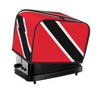 La cubierta para tostadora de la bandera de Trinidad y Tobago es adecuada para 2 cubiertas pequeñas para tostadoras con ranuras anchas y viene con un bolsillo de almacenamiento para satisfacer