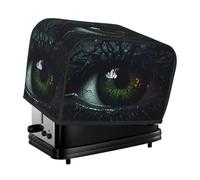 La cubierta para tostadora Eyes in the Dark es adecuada para 2 fundas pequeñas para tostadoras con ranuras anchas y viene con un bolsillo de almacenamiento para satisfacer diversas necesidades de