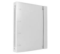 La cubierta transparente para carpeta de anillos cuenta con anillos flexibles para una fácil personalización de páginas y diseño impermeable, organizador de documentos