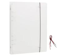 La cubierta transparente para carpeta de anillos cuenta con anillos flexibles para una fácil personalización de páginas y diseño impermeable, organizador de documentos