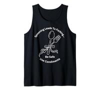 La Cuchara Conduce a condimentos de Uso de bifurcación Camiseta sin Mangas