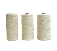 La cuerda, Cordón de algodón macramé 1-4 mm 50-400 m Beige/Blanco Manualidades DIY(4mmx50m Beige)
