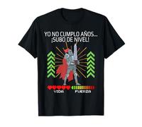 La Cueva del Gamer Yo No Cumplo Años Subo de Nivel Videojuegos RPG Gaming Friki Camiseta Unisex Adulto Black S Manga Larga T-Shirt Camisa Gaming RPG Fans