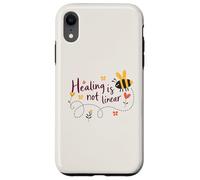 La curación no es una abeja lineal Salud mental Crecimiento Arte de autocuidado Carcasa para iPhone XR