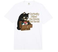 La curiosidad llenó el cajón, no el Gato Comfort Colors Adult Heavyweight T-Shirt