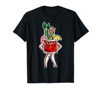 La Dama Bloody Mary Camiseta gráfica económica, Hombre, Negro, L