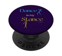 La danza es mi postura Salmo 149 Adoración cristiana Alabanza Bailarina PopSockets PopGrip Adhesivo