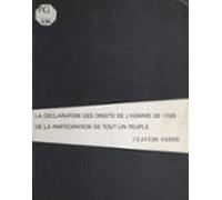 La Déclaration Des Droits De Lhomme De 1789 : De La Participation De T