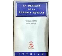 La defensa de la persona humana
