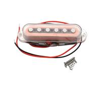 La delgada y pesada pastilla de guitarra ABS proporciona una claridad auditiva brillante y un ajuste flexible de la pastilla a las preferencias y sensibilidad de la pastilla