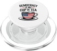 La Democracia Es Mi Taza De Té Amor Patriótico Amantes del PopSockets PopGrip para MagSafe