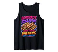 La Democracia está colapsando, Pero Estos Salchichas se abofetean Camiseta sin Mangas