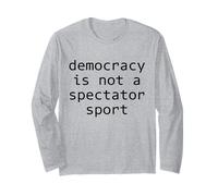 LA Democracia NO ES UN Deporte Espectador Manga Larga