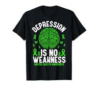 La depresión no es una Debilidad Conciencia sobre la Salud Mental Camiseta