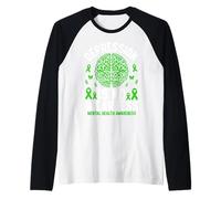 La depresión no es una Debilidad Conciencia sobre la Salud Mental Camiseta Manga Raglan