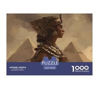 La Diosa egipcia 1000 Puzzle Adulto Rompecabezas Divertidos De Animales para Hombres Y Mujeres Reina Rompecabezas Familiar Clásicos para Adultos Y Niños A Partir70x50cm/1000pcs