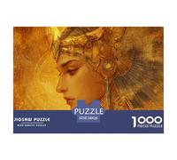 La Diosa egipcia Puzzle 1000 Piezas Rompecabezas Divertidos De Animales para Hombres Y Mujeres Reina Rompecabezas Familiar Clásicos para Adultos Y Niños A Partir38x26cm/1000pcs