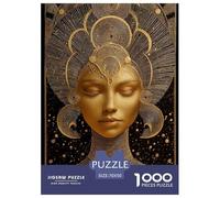 La Diosa egipcia Puzzle De 1000 Piezas para Adultos Rompecabezas Divertidos De Animales para Hombres Y Mujeres Reina Juguete De Desafío Educativo Clásicos70x50cm/1000pcs