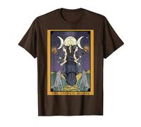 La Diosa Hecate Tarot Card Triple Luna Wiccan Pagan Witch Camiseta, Hombre, Marrón, XXL