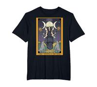 La Diosa Hecate Tarot Card Triple Luna Wiccan Pagan Witch Camiseta, Hombre Tallas Grandes, Negro, 3X Alto