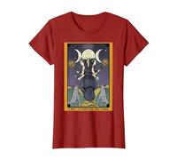 La Diosa Hecate Tarot Card Triple Luna Wiccan Pagan Witch Camiseta, Mujer, Arándano, XXL