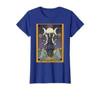 La Diosa Hecate Tarot Card Triple Luna Wiccan Pagan Witch Camiseta, Mujer, Azul Real, XXL