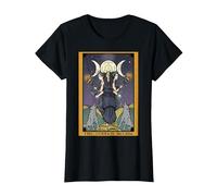 La Diosa Hecate Tarot Card Triple Luna Wiccan Pagan Witch Camiseta, Mujer, Negro, L