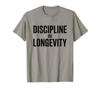 La disciplina es Igual a la longevidad Salud Vida Cotización Camiseta
