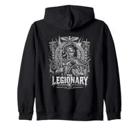 La disciplina legionaria y el Guerrero del dominio Roma Sudadera con Capucha