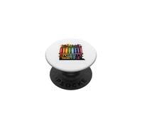 La Diversidad Nos Hace Hermosos Libros arcoíris Flores PopSockets PopGrip Adhesivo