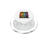 La Diversidad Nos Hace Hermosos Libros arcoíris Flores PopSockets PopGrip para MagSafe