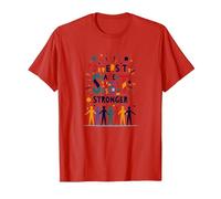 La Diversidad Nos Hace más Fuertes: celebración de Unidad inclusiva Camiseta, Hombre, Rojo, XL