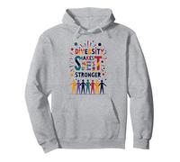 La Diversidad Nos Hace más Fuertes: celebración de Unidad inclusiva Sudadera con Capucha, Unisex para Adultos, Gris Jaspeado, S