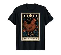 La Divertida Carta de Tarot de The Clucker Chicken Farm Farmer Camiseta