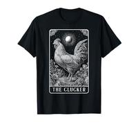 La Divertida Carta de Tarot de The Clucker Chicken Farm Farmer Camiseta