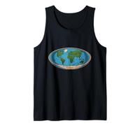 La divertida cita de Flat Earth me parece plana, se ve plana, significado Camiseta sin Mangas