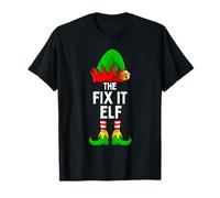 La Divertida Familia de Navidad Que combina The Fix It Elf Camiseta