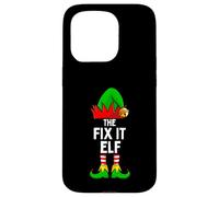 La Divertida Familia de Navidad Que combina The Fix It Elf Carcasa para iPhone 15 Pro