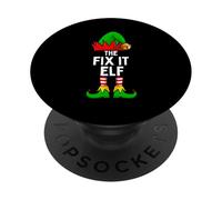La Divertida Familia de Navidad Que combina The Fix It Elf PopSockets PopGrip Adhesivo