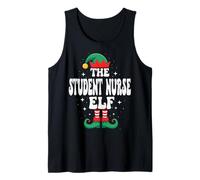 La Divertida Familia navideña de The Student Nurse Elf Camiseta sin Mangas
