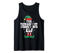 La Divertida Familia navideña de Therapy Life Elf Camiseta sin Mangas