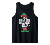 La Divertida Navidad de The Child Life Specialist Elf Camiseta sin Mangas