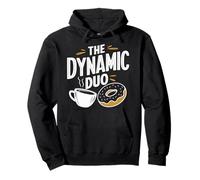 La Divertida rosquilla de café The Dynamic Duo Coffee Donuts Sudadera con Capucha