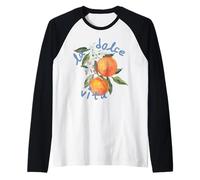 La Dolce Vita Bachelorette Italia Novia Amalfi Chicas Viaje Camiseta Manga Raglan
