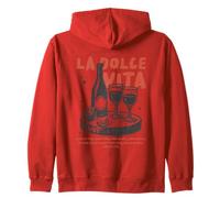 La Dolce Vita Buena Comida Buenas bebidas Sudadera con Capucha