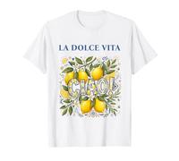 La Dolce Vita Ciao Italia Limones Costa Amalfi Gráfico Camiseta