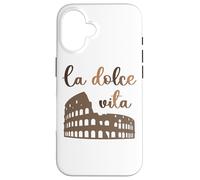 La Dolce Vita Coliseo Roma Italia Carcasa para iPhone 16